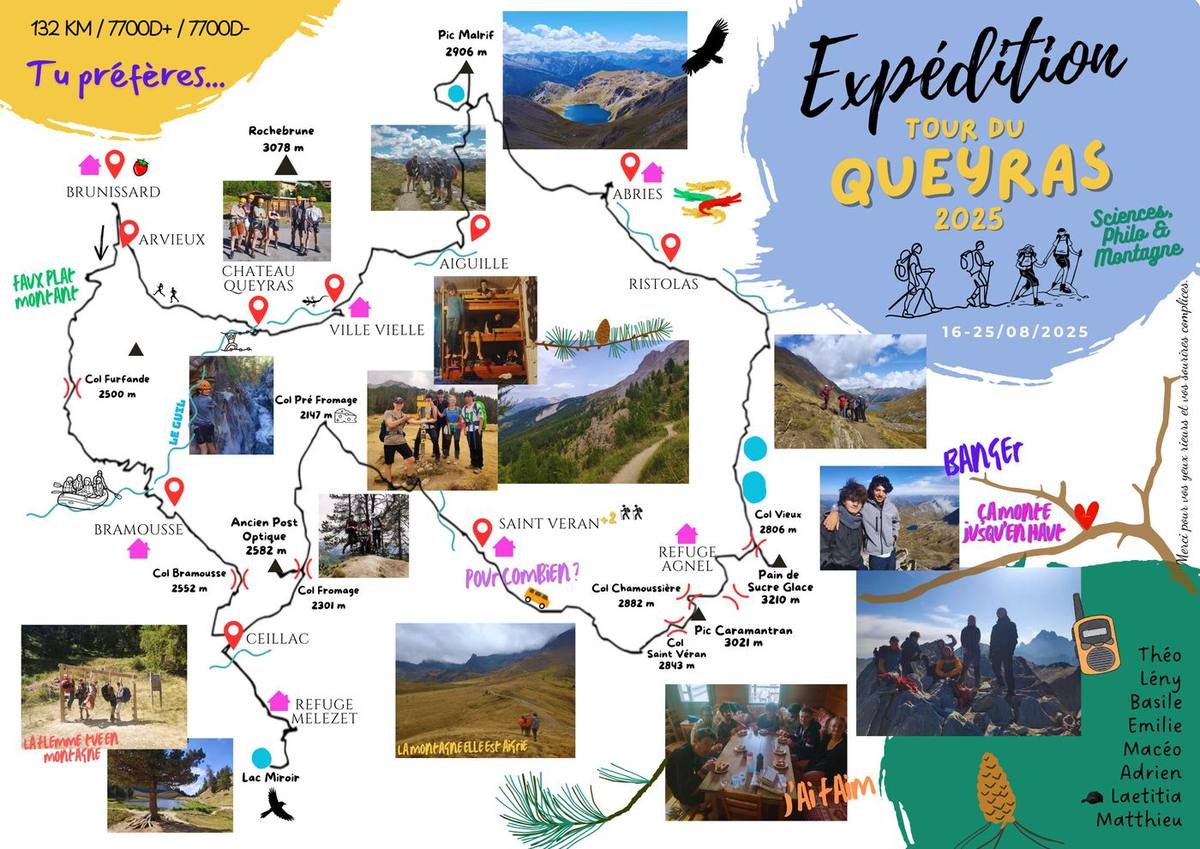 Expédition ado itinérante, Queyras 2025