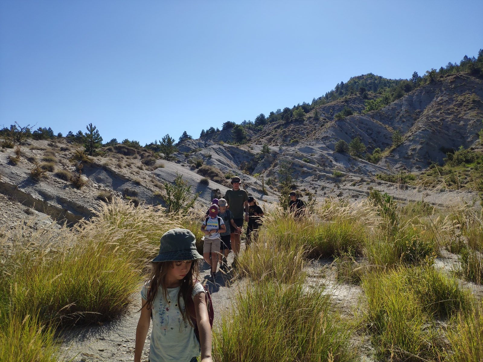 Groupe en terrain dans les Baronnies